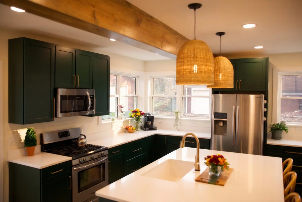 Bold And Warm Kitchen Remodel in East Moline, IL by Patt Co. Design project photo 6